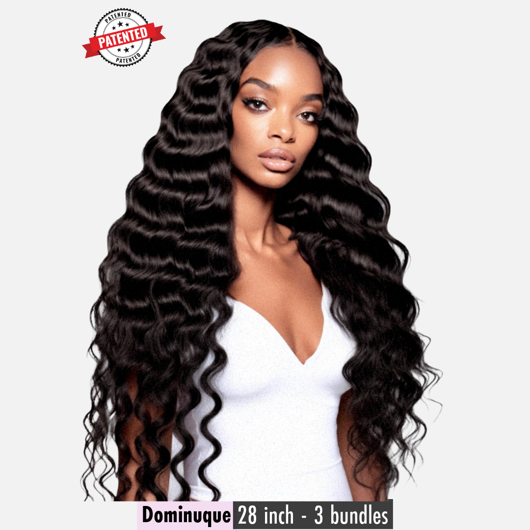 Dominique - Cambodian Deep Body Wavy - InVisiRoot® Clip-ins (AKA TrueRoot™ Clip-ins)