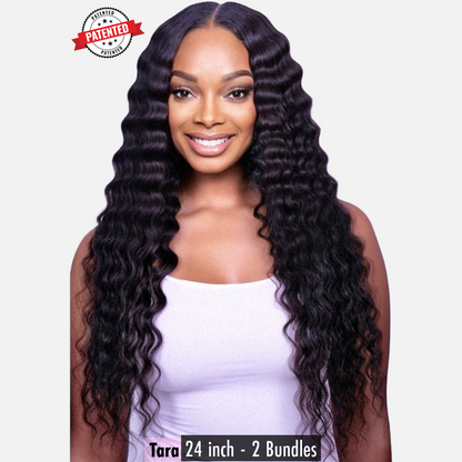 Tara - Cambodian Wavy - InVisiRoot® Clip-ins (AKA TrueRoot™ Clip-ins)