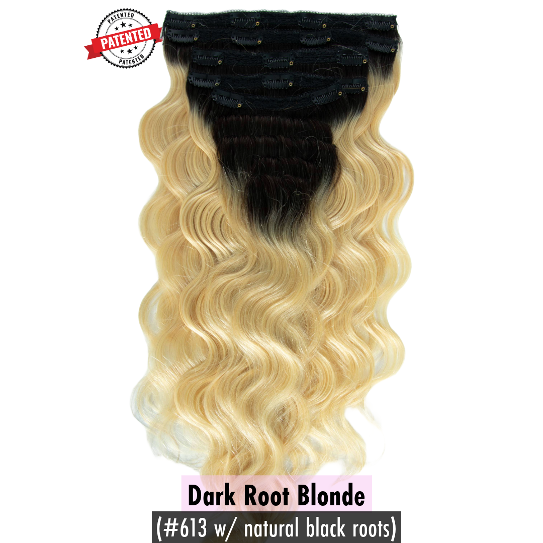 Emily (Silky Straight) -  InVisiRoot® Clip-ins (AKA TrueRoot™ Clip-ins)