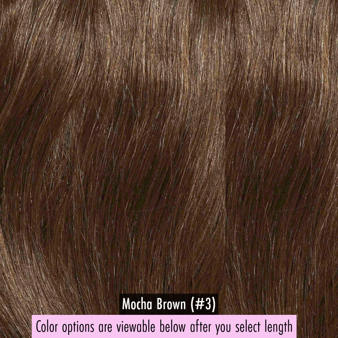 Emily (Silky Straight) -  InVisiRoot® Clip-ins (AKA TrueRoot™ Clip-ins)