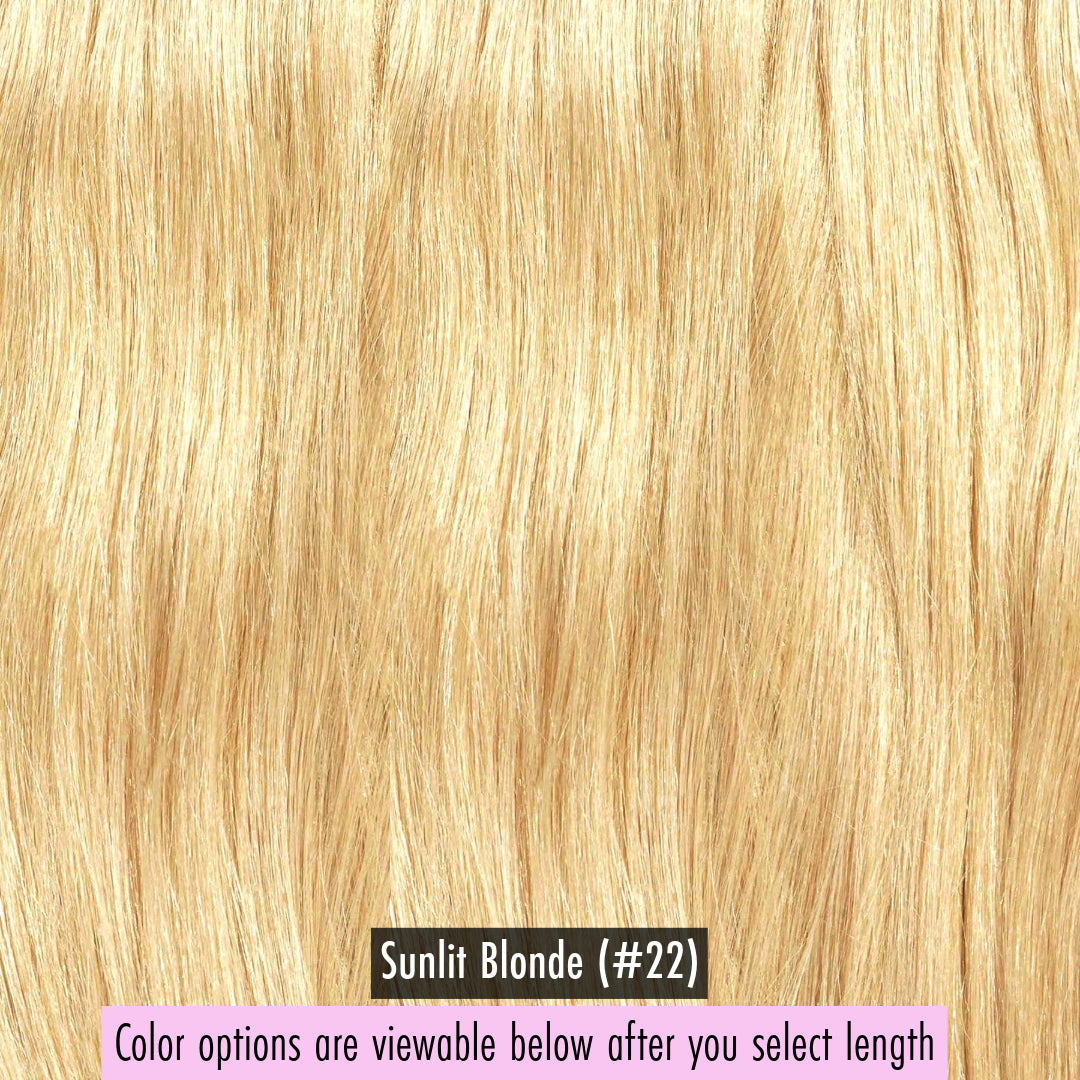 Emily (Silky Straight) -  InVisiRoot® Clip-ins (AKA TrueRoot™ Clip-ins)