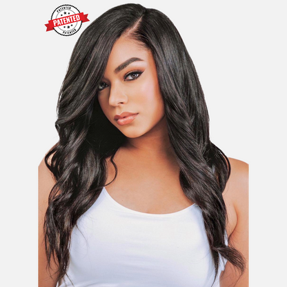 Kelsey - Virgin Cambodian Hair - Light/Medium Yaki Coarse - InVisiRoot® Thin-Part™️Wig