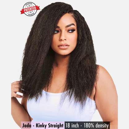 Jada - Virgin Cambodian Hair - Kinky Straight - InVisiRoot® Thin-Part™️Wig