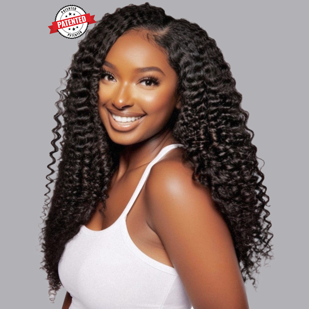 Kayla - 3c - Virgin Burmese Hair - Loose Kinky Curly - InVisiRoot® Thin-Part™️Wig