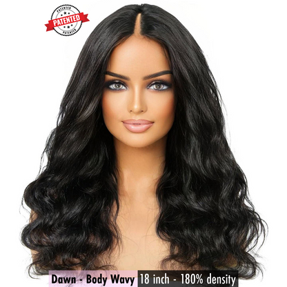 Dawn - Body Wavy - Virgin Cambodian Hair - InVisiRoot® Thin-Part™️Wig