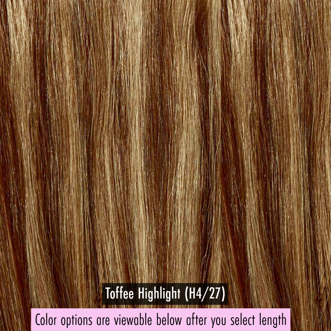 Emily (Silky Straight) -  InVisiRoot® Clip-ins (AKA TrueRoot™ Clip-ins)