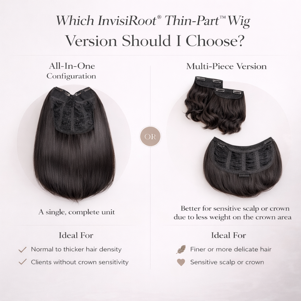 Kelsey - Light/Medium Yaki Coarse - InVisiRoot® Thin-Part™️Wig